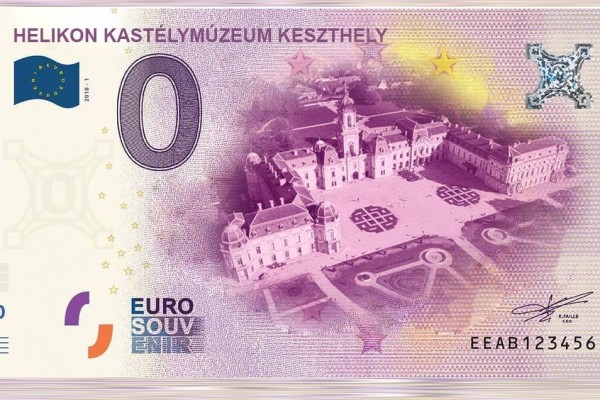 Nulla eurós bankjegyen a Festetics-kastély