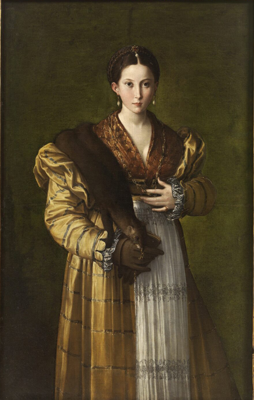 A Parmigianino néven ismert Francesco Mazzola, Egy fiatal nő portréja (A kép Antea címmel is ismert) Capodimonte Múzeum (fotó: Luciano Romano)