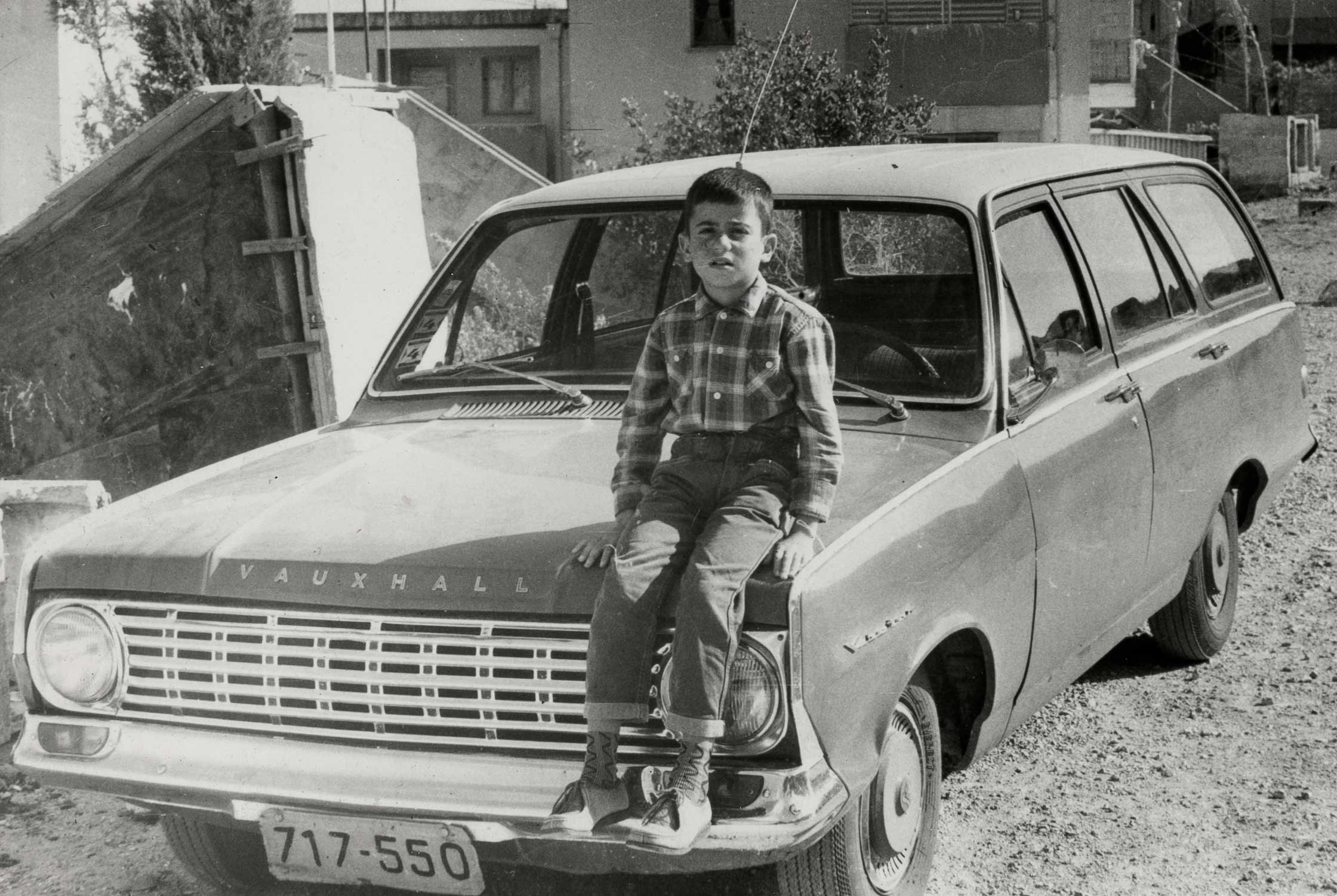 Meir Gyuri autóján, Izrael, 1970 (forrás: Dokuforte / Havasi Odette)