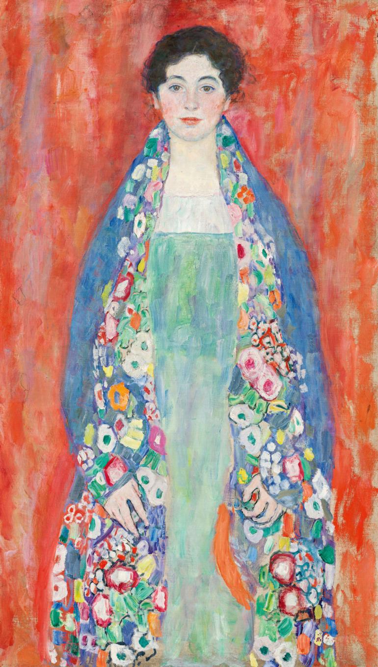 Gustav Klimt: Lieser kisasszony portréja, 1917-1918 (forrás: im Kinsky aukciósház)