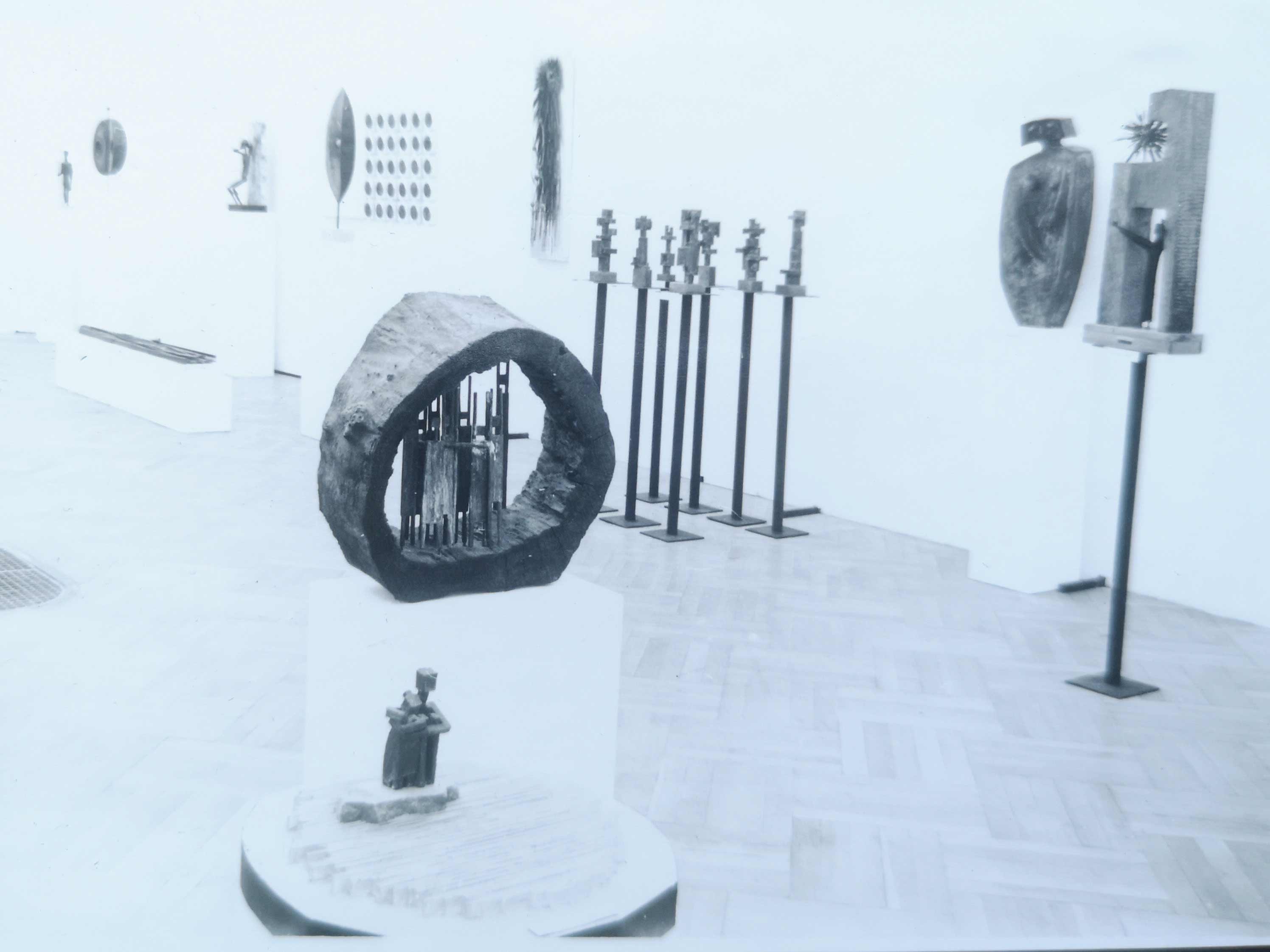 Percz János kiállítása a Műcsarnokban, 1976 (forrás: Műcsarnok)
